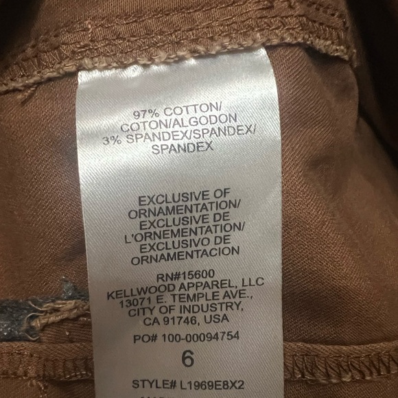 Wit & Wisdom Tobacco High Rise Utility Flex-Ellent Pant. - Picture 7 of 9